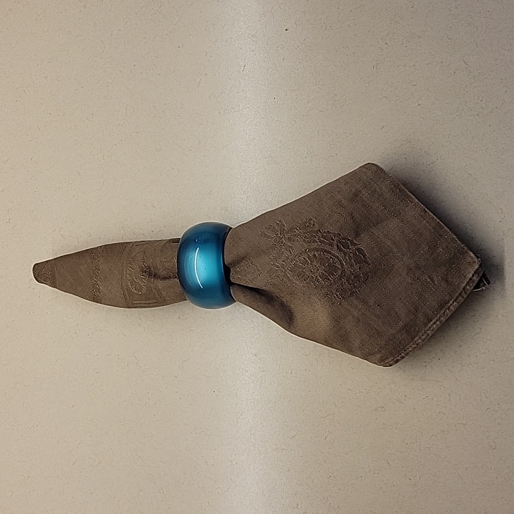 Turquoise Napkin Rings set of 8